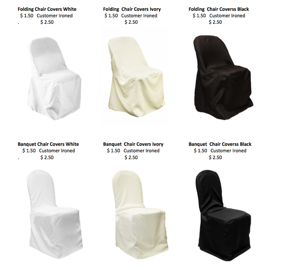 white chair covers for folding chairs